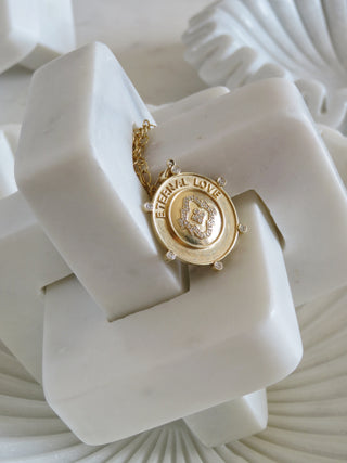 Eternal Love Medallion - 14k Gold & 14k - trademark design