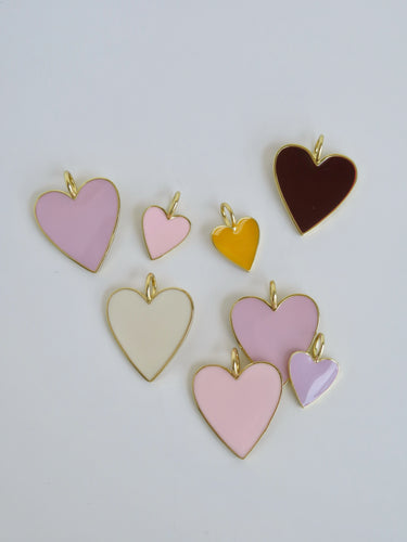 Enamel & Gold Heart Pendant