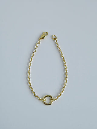7.25” Blanc Charm Holder Bracelet - Clicker Connector