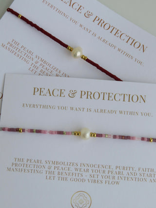 Manifest Peace - Pearl Bracelet