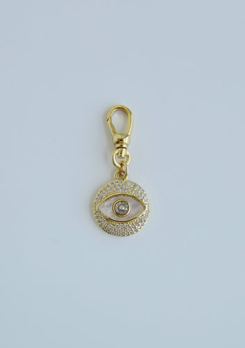Perla Evil Eye Charm on Clasp