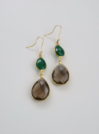 Topaz and Green Quartz Crystal Collection