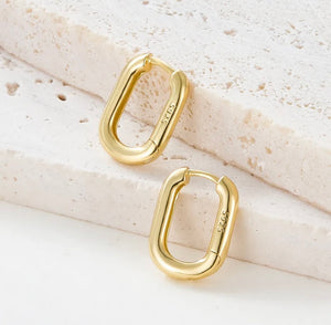 Classic Oval Hoops - Sterling Silver