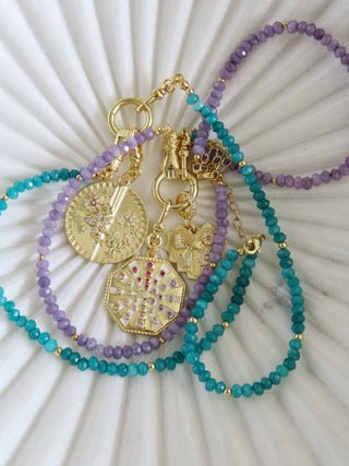 Divine Blessings - Hamsa Double Clasp Wrap Bracelet - Necklace