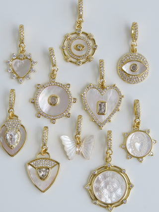 Perla Charms on Diamond Clasp