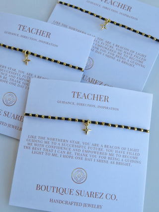 Ashlyn Teacher Bracelet - Guidance, Direction & Inspiration