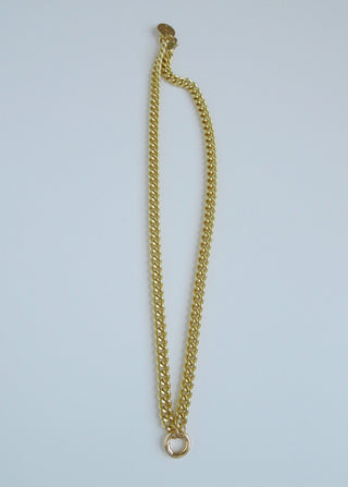 Curb Link Charm Holder Necklace - add charms