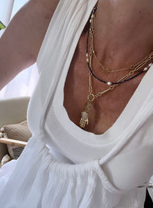 Personalized Luck. Love. Hope. Faith. Protection & Goodness - Figaro Chain ✨