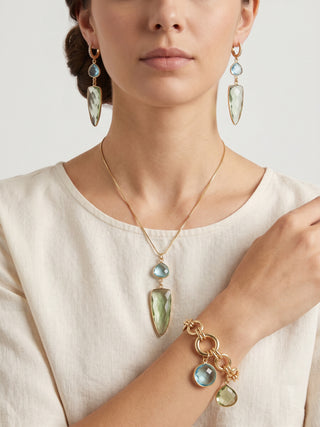 Peridot Blue Topaz Crystal Collection