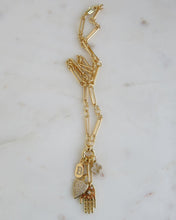 Load image into Gallery viewer, Personalized Luck. Love. Hope. Faith. Protection &amp; Goodness - Figaro Chain