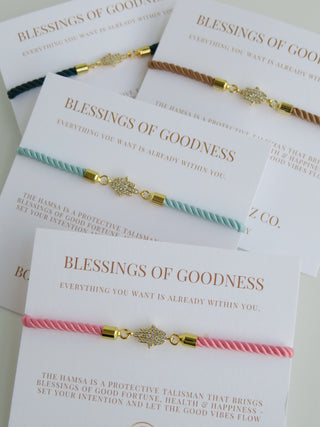 Petite Hamsa Bracelet - Blessings of Goodness