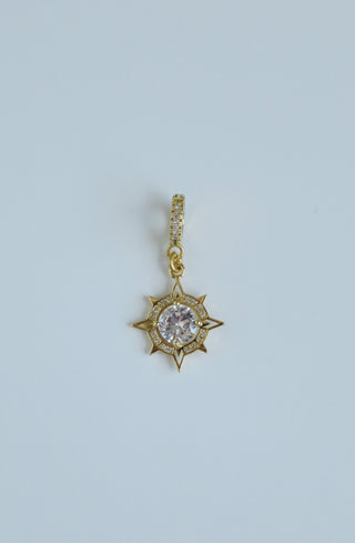 Diamond Compass Charm with Clasp
