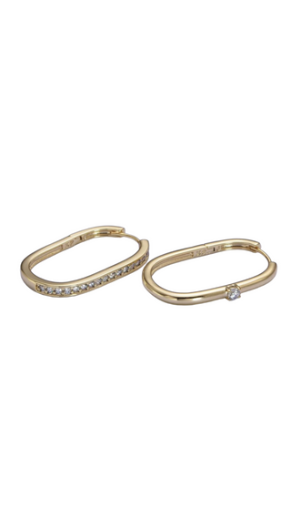 Oblong Mismatch Earrings