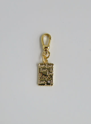 Love Charm with Swivel Clasp