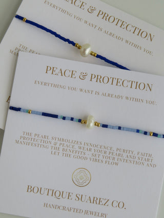 Manifest Peace - Pearl Bracelet