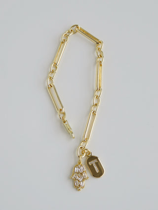 Protect Your Blessings Initial Bracelet