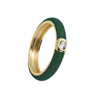 Skylar Diamond Enamel Rings