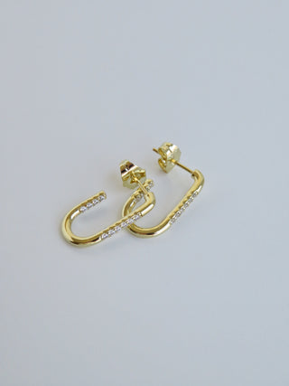 Claudett Diamond Stud Hoops