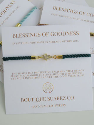 Petite Hamsa Bracelet - Blessings of Goodness