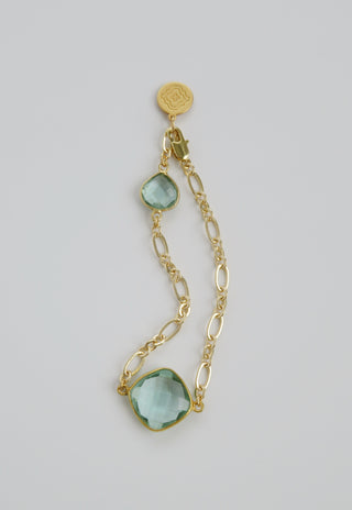 Apatite Faceted Crystal Bracelet