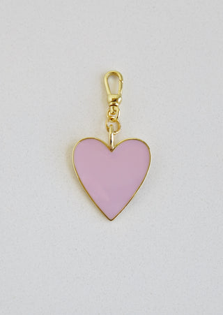 Enamel Heart Pendant on Swivel Clasp