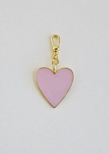 Enamel Heart Pendant on Swivel Clasp
