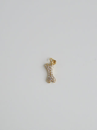 Diamond Dog Bone Charm