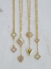 Load image into Gallery viewer, Petite Figaro Link Double Charm Chain Extension Necklaces