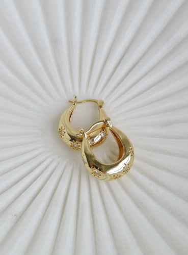 Celestial Oblong Shaped Domed Hoops