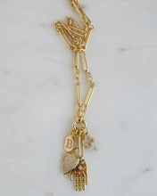 Load image into Gallery viewer, Personalized Luck. Love. Hope. Faith. Protection &amp; Goodness - Figaro Chain