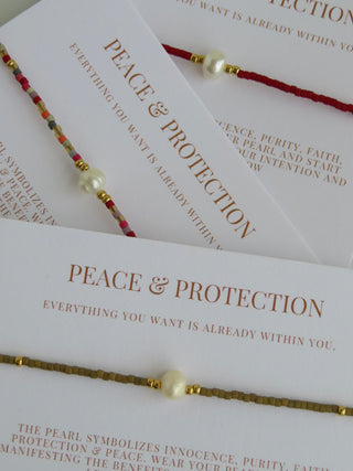 Manifest Peace - Pearl Bracelet