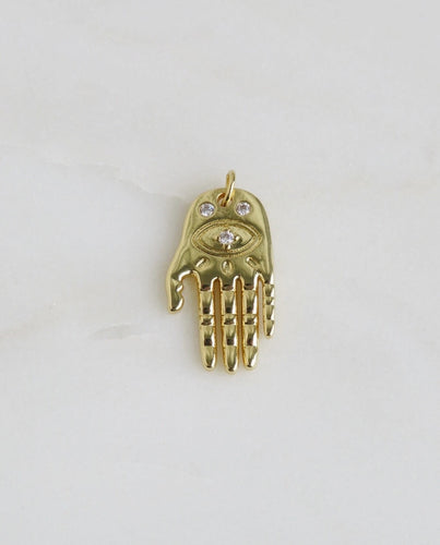 Hamsa Evil Eye Pendant