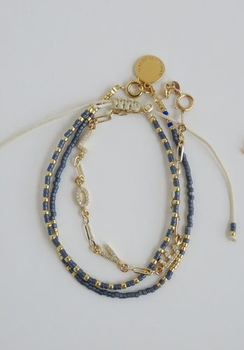 Dainty Love Stack - Beaded Wrist Stack