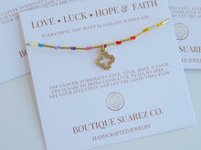 Load image into Gallery viewer, Iris Clover Bracelet - Love • Luck • Hope &amp; Faith