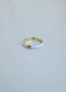 Alba Diamond Enamel Ring