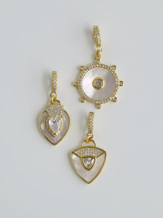 Perla Charms on Diamond Clasp