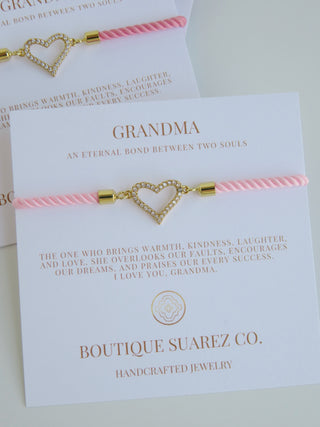 Beatrice Grandma Bracelet - Heart