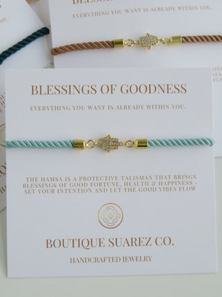 Petite Hamsa Bracelet - Blessings of Goodness