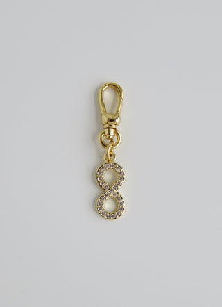 Diamond Infinity Charm on Clasp