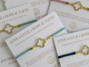 Beatrice Clover Bracelet - Love • Luck • Hope & Faith