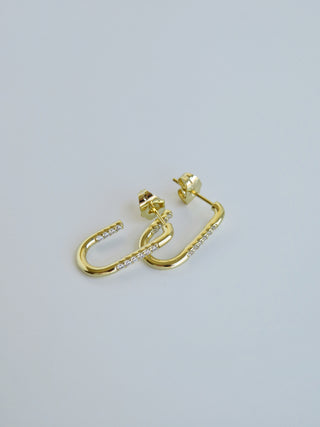 Claudett Diamond Stud Hoops
