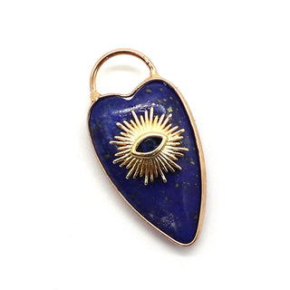 Heart Shaped Crystal Evil Eye Sun Charm