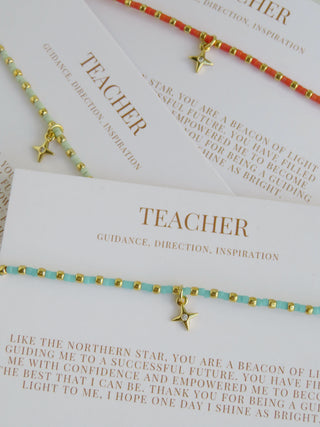 Ashlyn Teacher Bracelet - Guidance, Direction & Inspiration