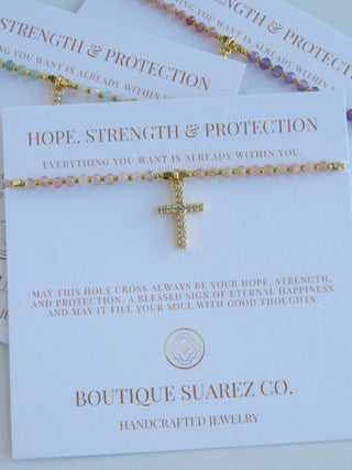 Kira Holy Cross Bracelet - Hope. Strength & Protection