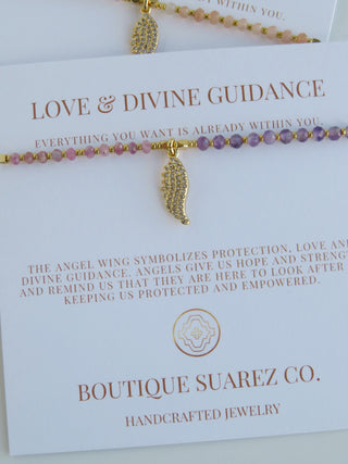 Kira Petite Angel Wing Bracelet - Love & Divine Guidance