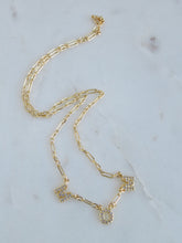 Load image into Gallery viewer, Personalized with Diamonds Necklace - Petite Figaro Chain
