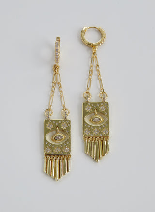 Evil Eye Goddess Earrings