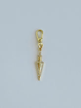 Load image into Gallery viewer, Diamond Arrowhead Charm on swivel clasp