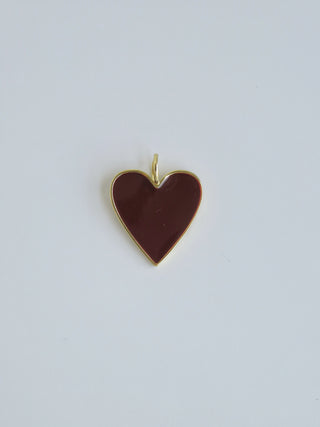 Enamel & Gold Heart Pendant