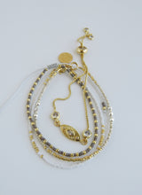 Load image into Gallery viewer, Jordyn Evil Eye - Beaded Wrist Stack